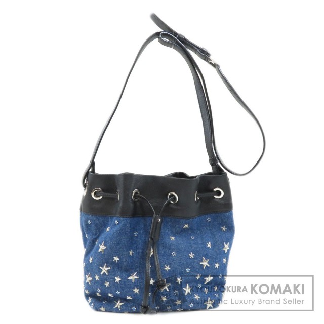 Jimmy Choo ジミーチュウ スターモチーフ ショルダーバッグ デニム  