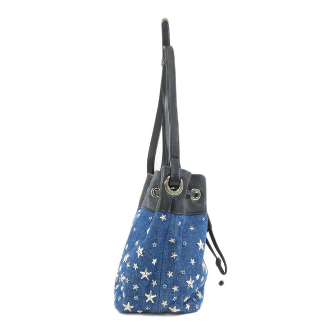 Jimmy Choo ジミーチュウ スターモチーフ ショルダーバッグ デニム 