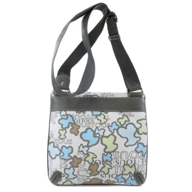 TOUSトウスロゴクマモチーフショルダーバッグレザーレディース 