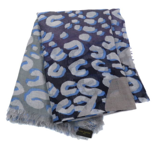 LOUIS VUITTON ルイヴィトン M75399 レオパード柄 ストール カシミヤ  