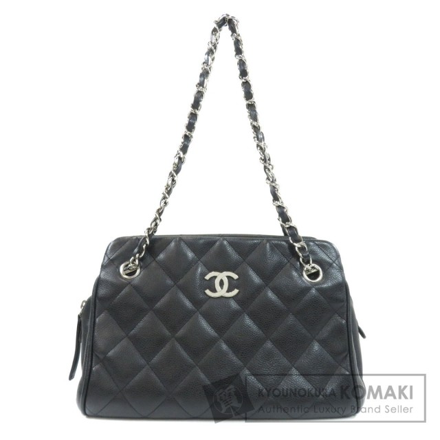 CHANEL シャネル ココマーク シルバーチェーン トートバッグ ソフト 