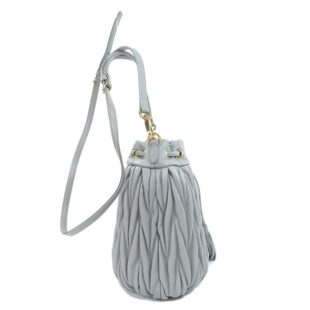 MIUMIUミュウミュウ5BE014ロゴショルダーバッグレザーレディース 