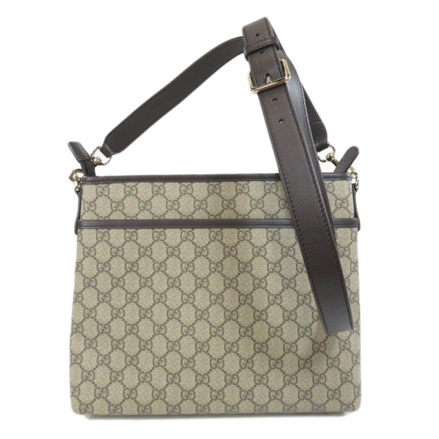GUCCI グッチ 388924 GGスプリーム ショルダーバッグ PVC/レザー 