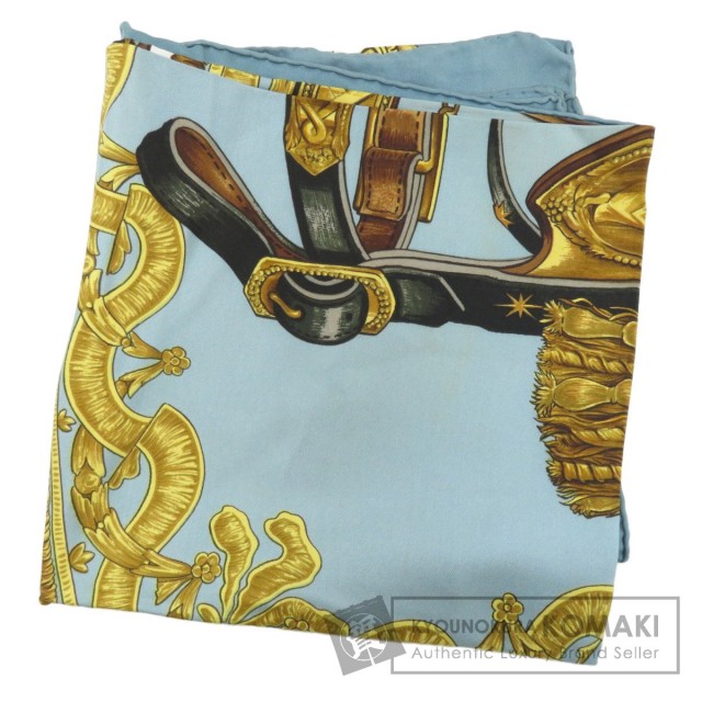 HERMES エルメス カレ90 BRIDE de COUR 法廷の勒 スカーフ シルク 
