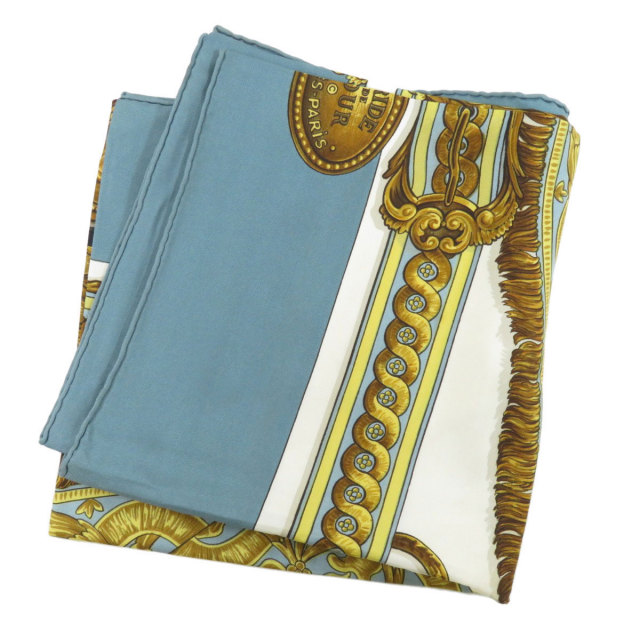 HERMES エルメス カレ90 BRIDE de COUR 法廷の勒 スカーフ シルク 
