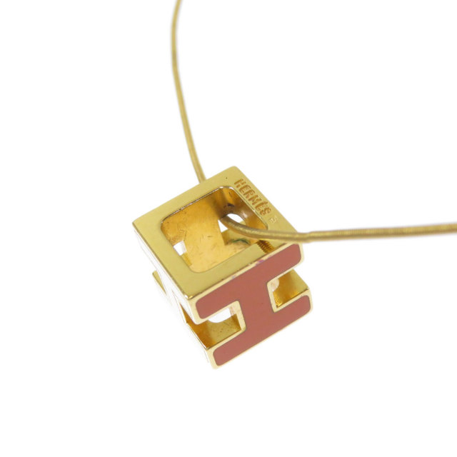 HERMES エルメス Hキューブ ネックレス 金属製 レディース