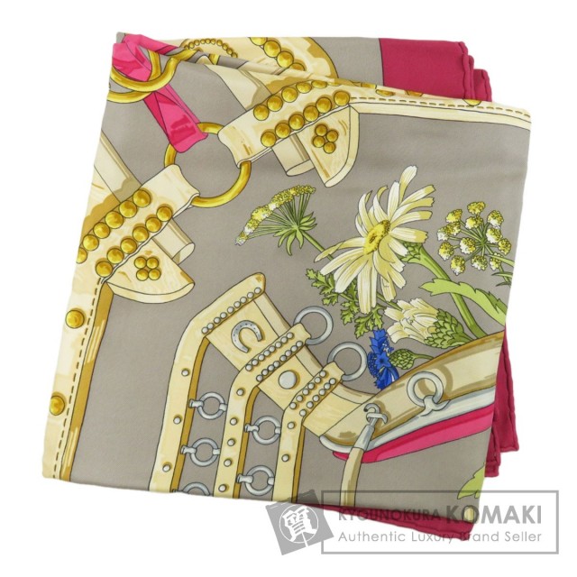 HERMES エルメス カレ90 aux champs フィールドへ スカーフ シルク  