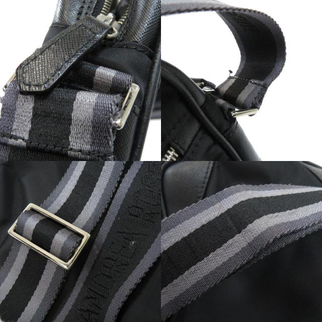 美品 ANDREA ROSSI オールレザー ボディバッグ ロゴ金具 ショルダー 美品 ANDREA ROSSI オールレザー ボディバッグ ロゴ金具 ショルダー