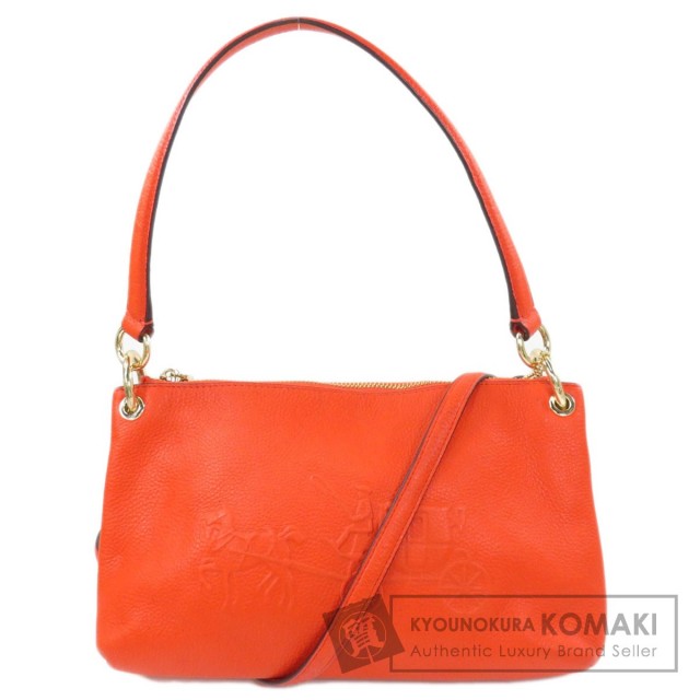 コーチ シボ革 レザー 2way ショルダーバッグ 33521 COACH
