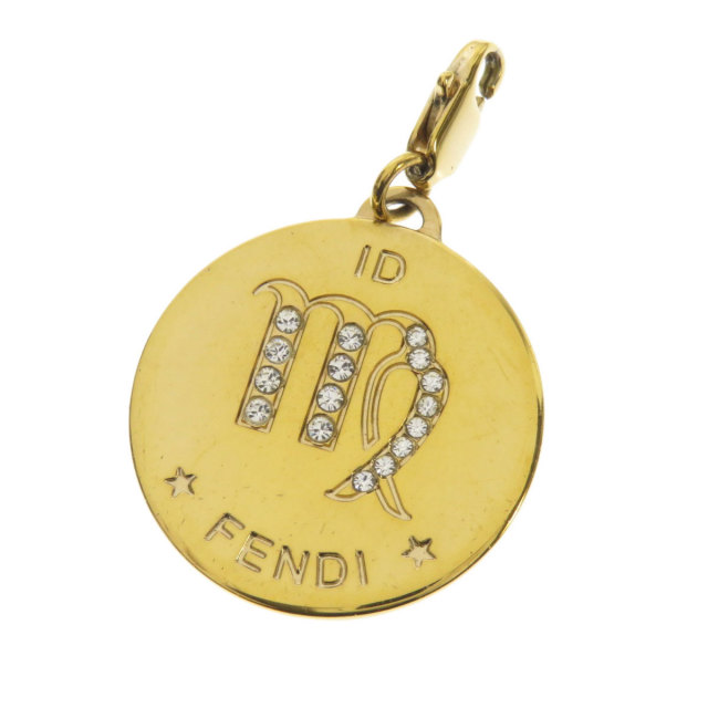 FENDIフェンディおとめ座チャームペンダントトップ金属製
