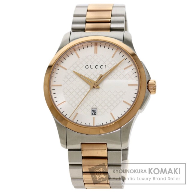 GUCCI グッチ 126.4 Gタイムレス 腕時計 ステンレススチール/SSxGP メンズ 