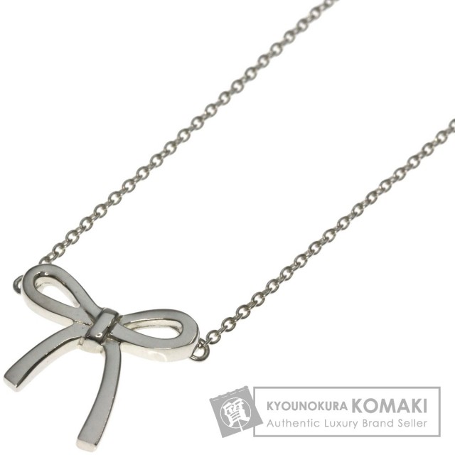 TIFFANY&Co. ティファニー ボウリボン ネックレス シルバー レディース  