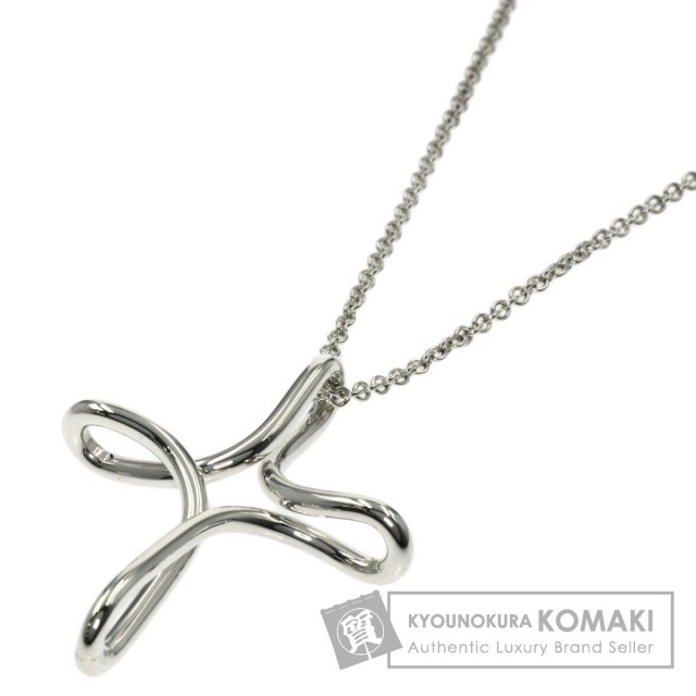 TIFFANY&Co. ティファニー オープンクロス ミディアム ネックレス