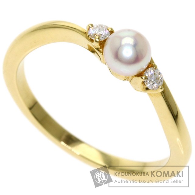 MIKIMOTOミキモトベビーパール真珠ダイヤモンドリング・指輪K18  