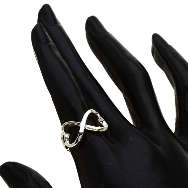TIFFANY&Co.ティファニー　12号 ダブルラビングハートリング　指輪　銀 TIFFANY&Co. ティファニー ダブル ラビングハート 12.5号 リング