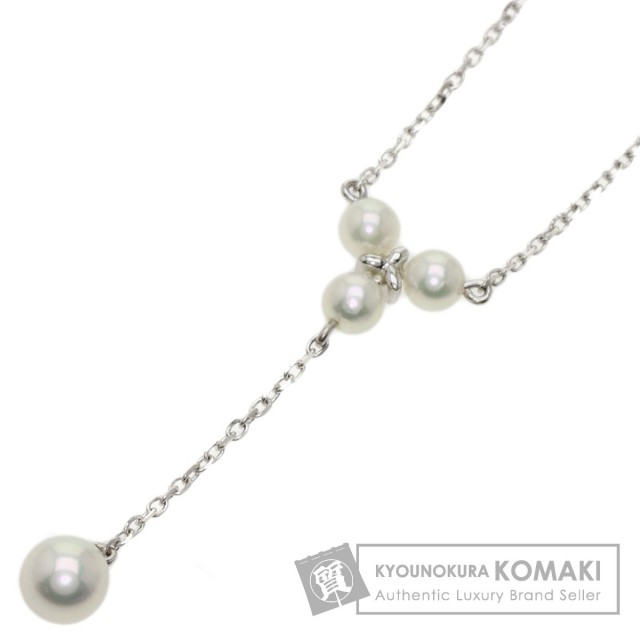 MIKIMOTO ミキモト アコヤパール 真珠 ネックレス K18ホワイトゴールド  