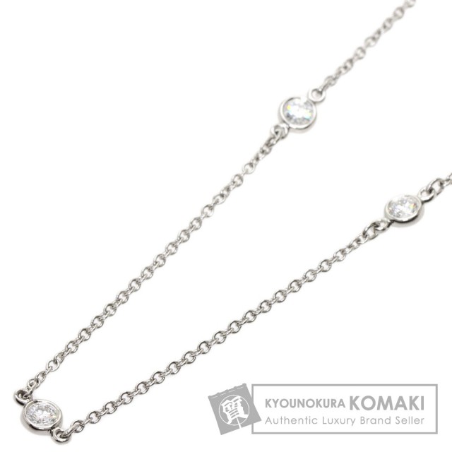 TIFFANY&Co. ティファニー バイザヤード 3P ダイヤモンド ネックレス  