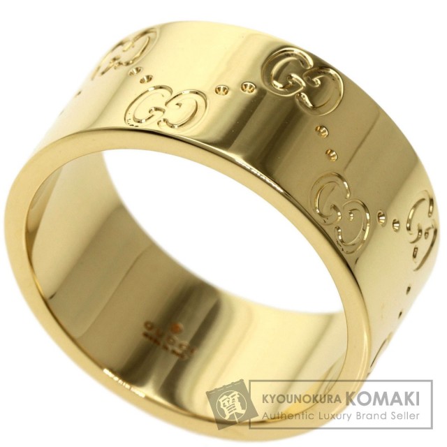 GUCCI グッチ アイコン ワイド #16 リング・指輪 K18イエローゴールド 