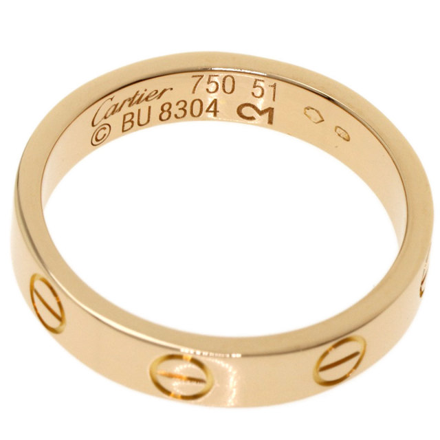 Cartier カルティエ ミニラブリング ピンクゴールド サイズ51 CARTIER カルティエ ミニラブリング フル ダイヤモンド #50
