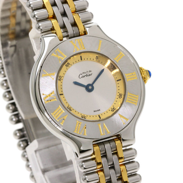 CARTIER カルティエ マスト21 腕時計 ステンレススチール/コンビ