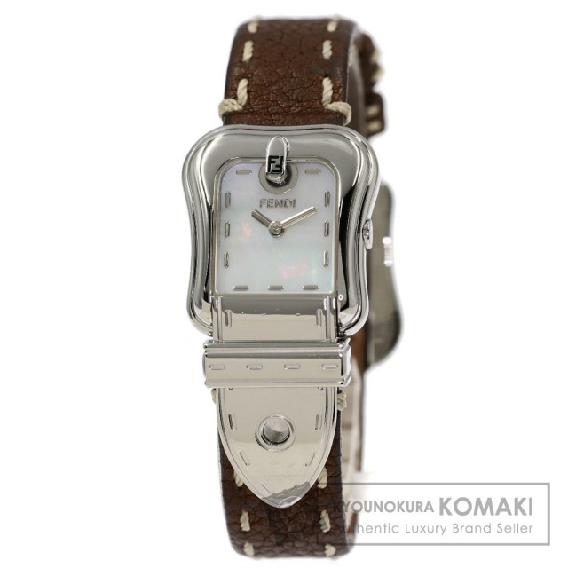 FENDI フェンディ 3800L ベルトモチーフ 腕時計 ステンレススチール/革 
