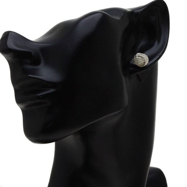 TIFFANY&Co. ティファニー サマセットメッシュツイストノット ピアス 