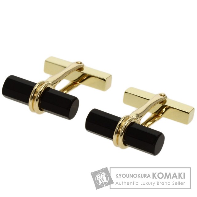 TIFFANY&Co. ティファニー カフス オニキス カフス K14イエロー  