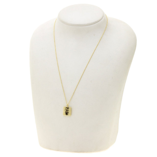 TIFFANY&Co. ティファニー ノーツ スクエア ネックレス K18イエロー  