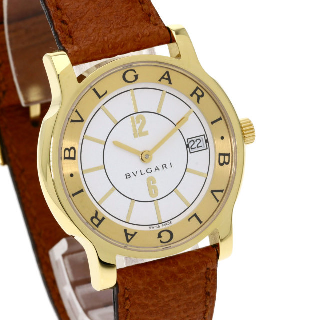 BVLGARI ブルガリ ST35G ソロテンポ 腕時計 K18イエローゴールド