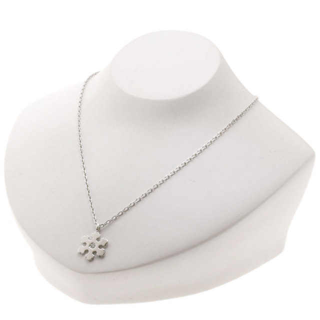 BVLGARI ブルガリ スノーフレーク 1P ダイヤモンド ネックレス K18 