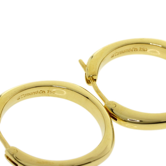 TIFFANY&Co. ティファニー クッションフープ ピアス K18イエロー  