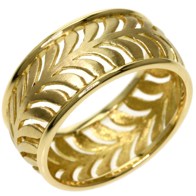 TIFFANY＆Co.ティファニーリーフリング葉リングSV925✖18K
