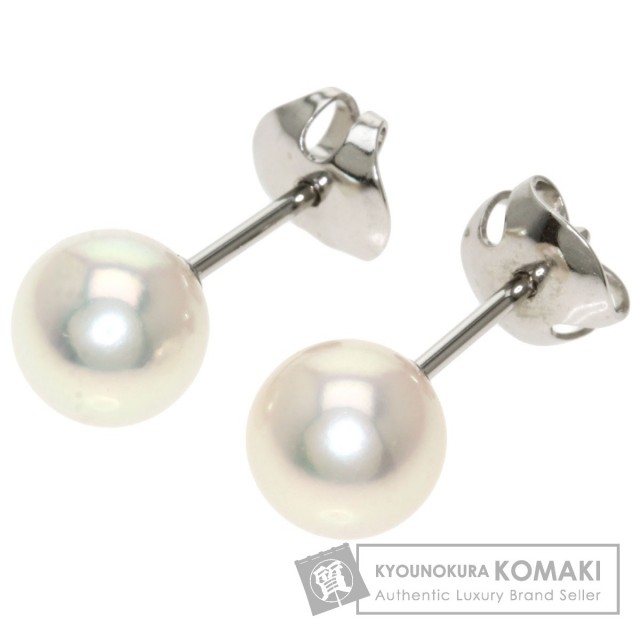 MIKIMOTO ミキモト アコヤパール 真珠 ピアス K18ホワイト 