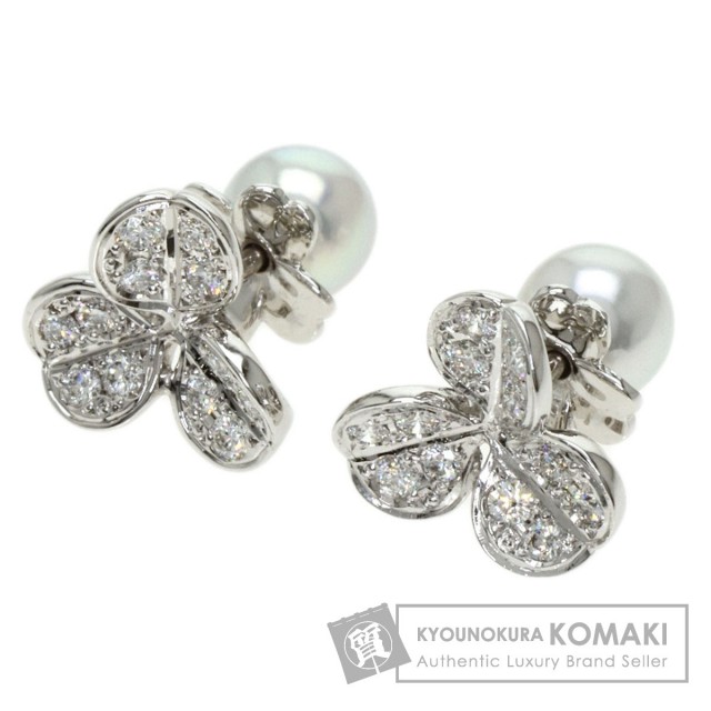 MIKIMOTO ミキモト フォーチュンリーブス ダイヤモンド パール 真珠  