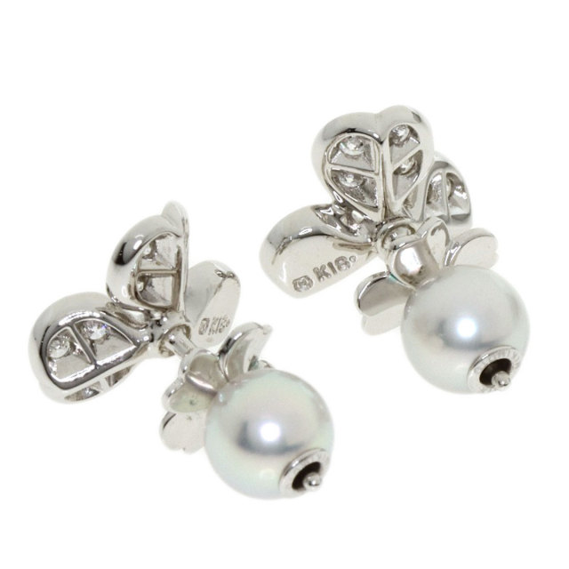 MIKIMOTO ミキモト フォーチュンリーブス ダイヤモンド パール 真珠 