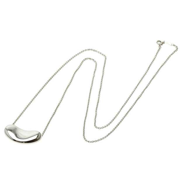 TIFFANY&Co. ティファニー ビーン ラージ ロング ネックレス シルバー 