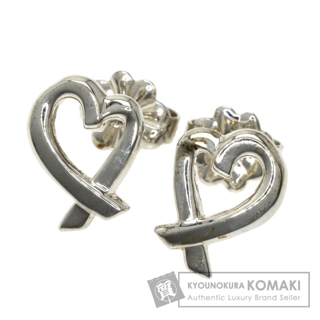 TIFFANY&Co. ティファニー ラビングハート ミニ ピアス シルバー  