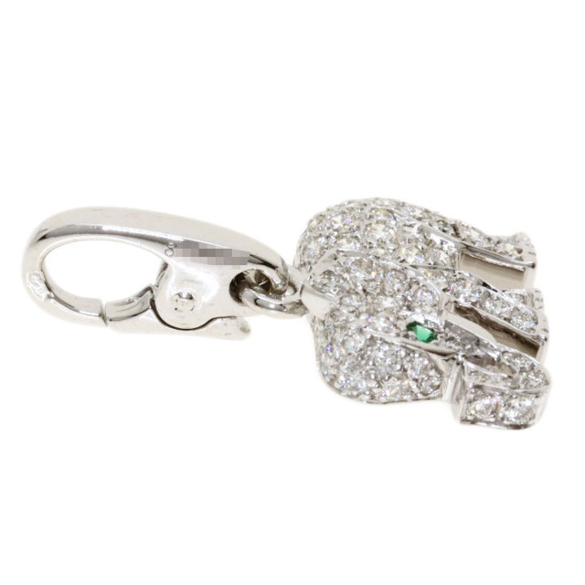 稀少Cartier カルティエチャーム18k エメラルドエレファント