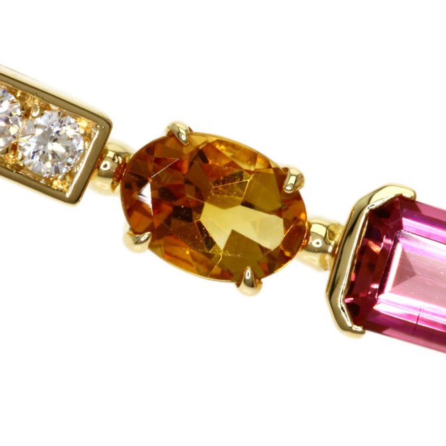 BVLGARI ブルガリ アレグラ マルチストーン ピアス K18イエロー  