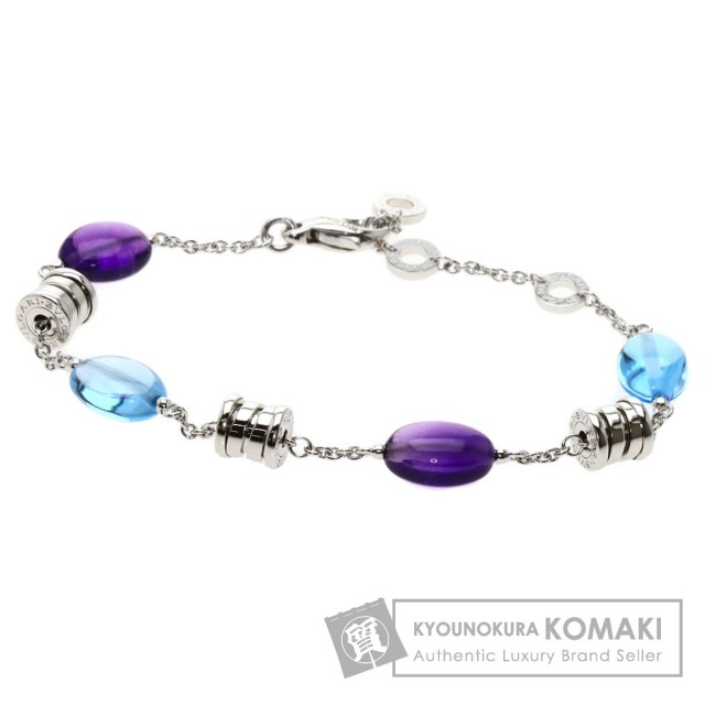 Bvlgari ブルガリ B Zero1 ビーゼロワン エレメント ブルートパーズ アメジスト ブレスレット K18ホワイトゴールド レディース ブランド京の蔵小牧 ネット販売部 Bvlgari ブルガリ B Zero1 ビーゼロワン エレメント ブルートパーズ アメジスト ブレスレット K18ホワイトゴールド レディース ブランド京の蔵小牧 ネット販売部