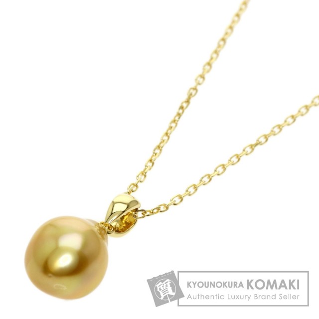 MIKIMOTO ミキモト ゴールデンパール 真珠 ネックレス K18イエロー  