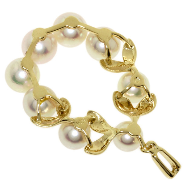 MIKIMOTO ミキモト パール 真珠 ペンダントトップ K14イエローゴールド 