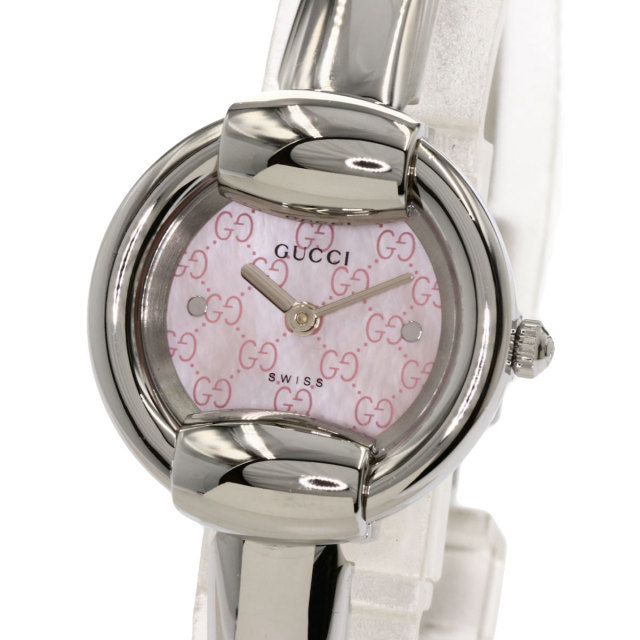 GUCCI グッチ SS 腕時計 1400L シルバー ピンク