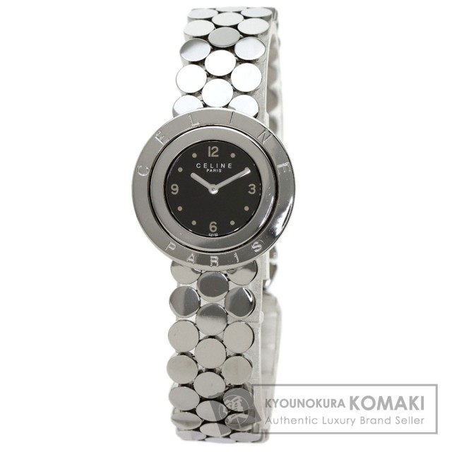 CELINE セリーヌ C10-107 ラウンドフェイス 腕時計 ステンレススチール  