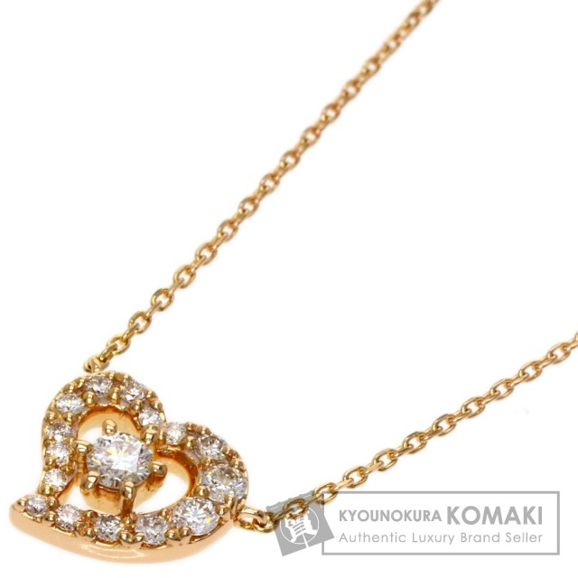 4℃ ヨンドシー ハートモチーフ ダイヤモンド ネックレス K18