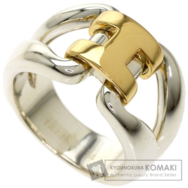 HERMES エルメス ヒストリーリング #54 Hロゴ リング・指輪 シルバー 