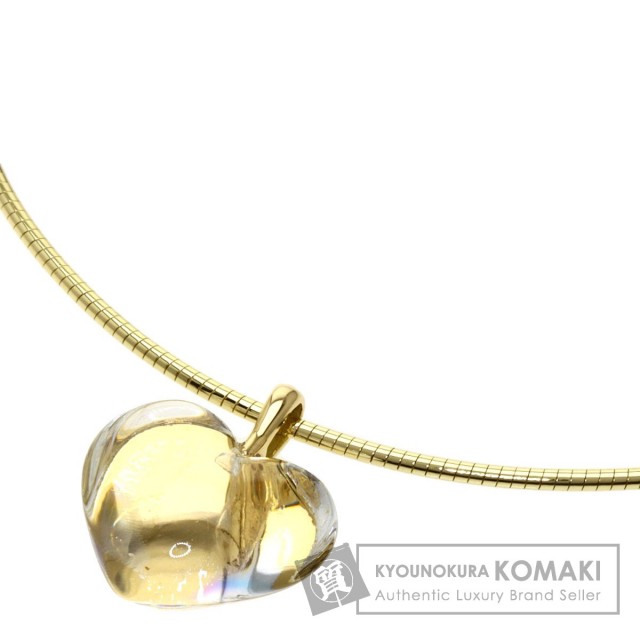 Baccarat バカラ ハートモチーフ ネックレス K18イエローゴールド 