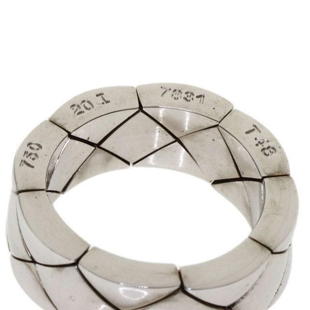 CHANEL シャネル マトラッセ ミディアム リング・指輪 K18ホワイト  