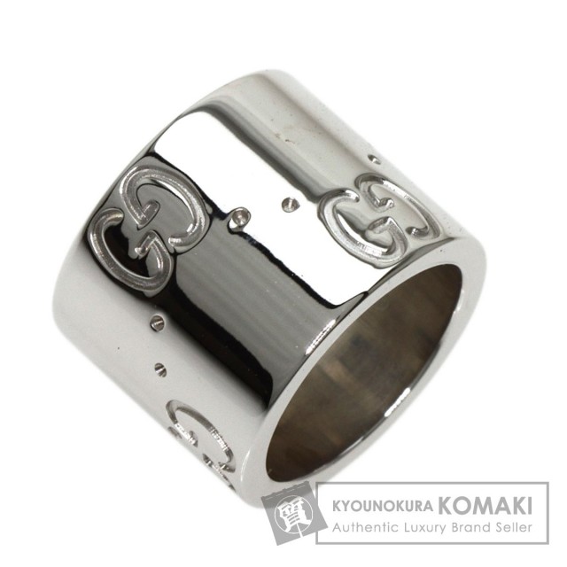 GUCCI グッチ アイコン トップ ペンダントトップ K18ホワイトゴールド  