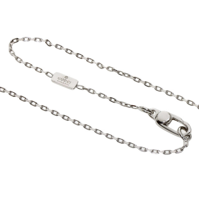 GUCCI グッチ G ロゴキューブ アメジスト ネックレス K18ホワイト  